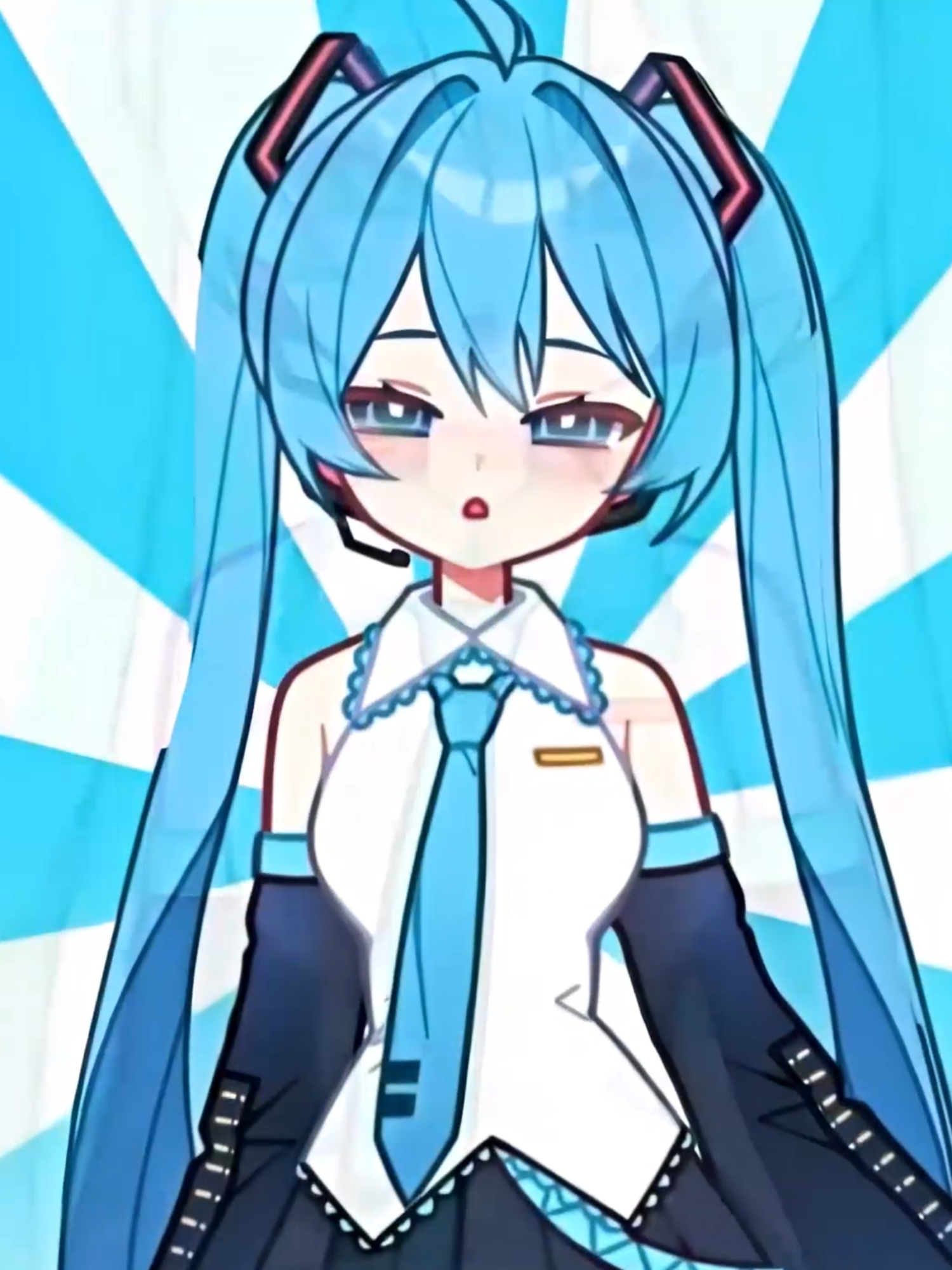 Miku version (inxky trend) / cr: @_safiraxo2 #hatsunemiku #miku #animation #anime