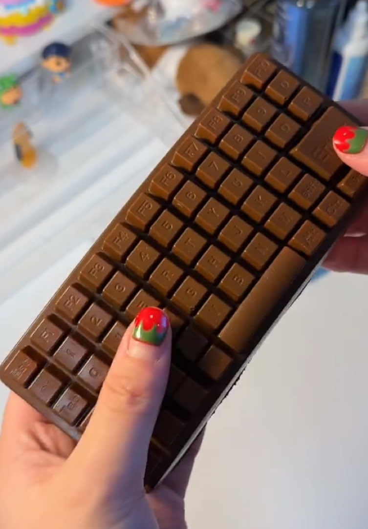 chocolate keyboard Squishy ⌨️🍫 #squeeze #asmr #squishy #สกุชชี่ #toys