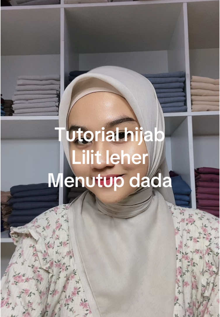 Tutorial hijab Lilit leher Menutup dada #tutorialhijab #parisjadul #hijabparis 