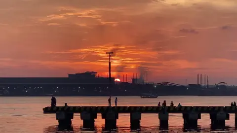 #fyp #inhil #sungaiguntung #sunset 