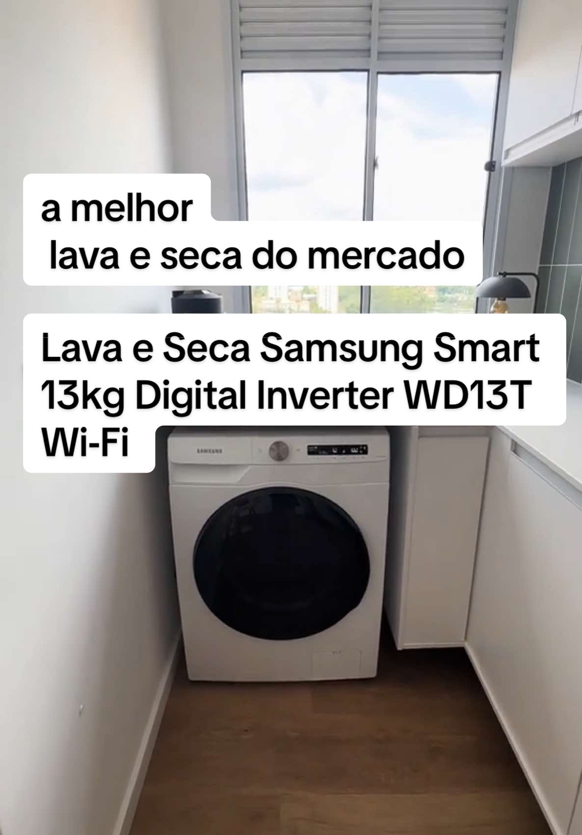 Lava e Seca Samsung Smart 13kg Digital Inverter WD13T | #lavaeseca #lavadora #casa #roupas #alexa #samsung #wd13t #arquitetura #decoracao 