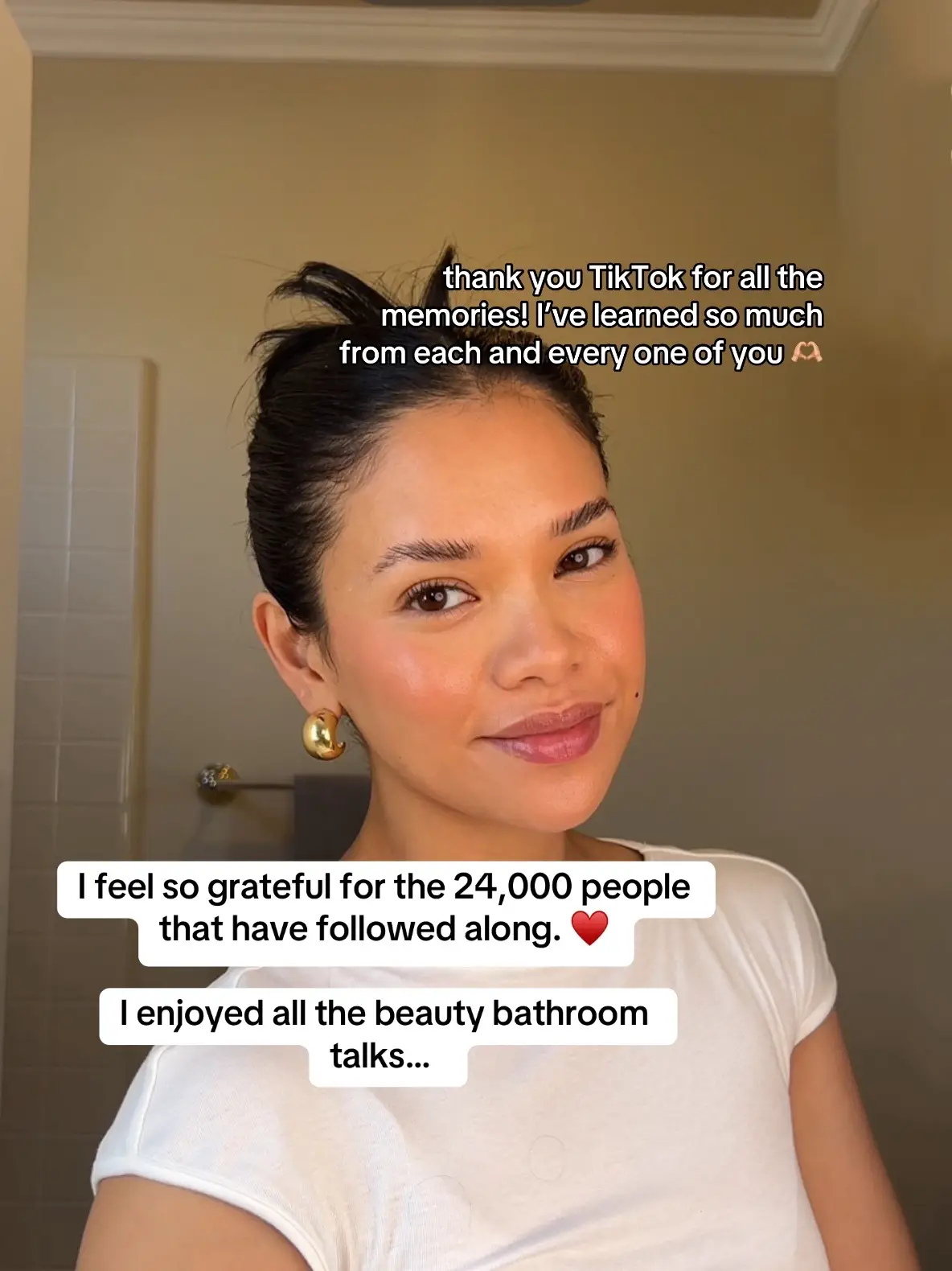 As a mom, I want to say thank you for giving me this creative outlet and for giving me the courage to post. Because of tiktok, I learned that age doesnt stop you from achieving your goals. If you follow me here, make sure you follow me on the other apps @melissacgeraghty #byetiktok #illmissyou 