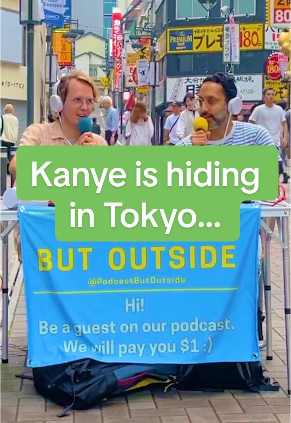 Kanye is hiding in Tokyo… our new episode was filmed in Japan and it’s really good. go watch or listen to the full thing now! #podcast #kanyewest #kanye #japan #tokyo #japanese 