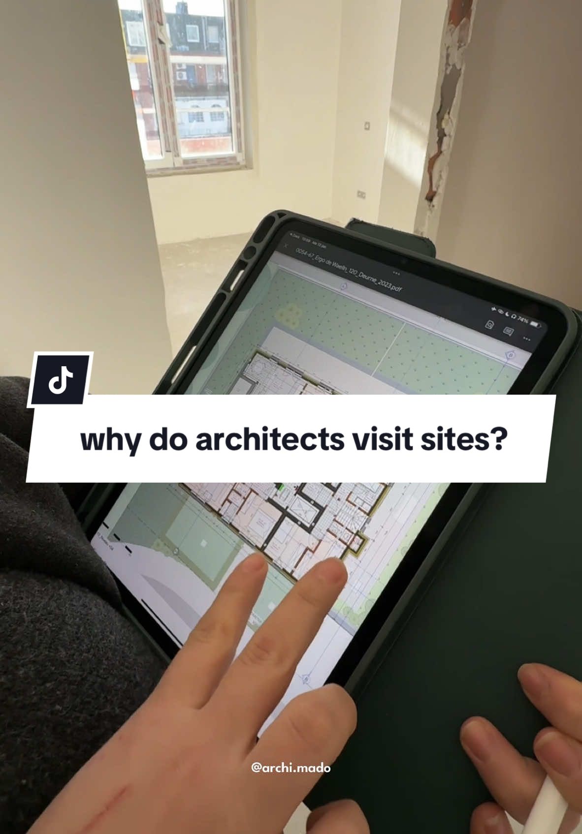 Site visits: where architects pretend to know what is going on😗✌🏻 #architecture #architect #architecturestudent 