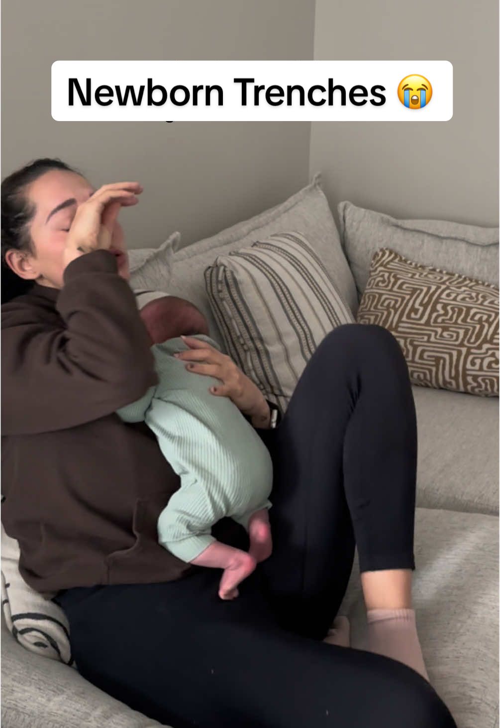 The newborn trenches were so hard. I just found this video saved in my drafts from when I was trying to create a day in the life video. It was so hard, but it gets so much better. Mommaa, you are doing great and this is your reminder that it’s only temporary! ❤️❤️❤️❤️ #newborntrenches #newbornbaby #newbornphase #newmom #momtok 
