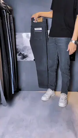 Celana Jeans Pria Dark Grey Panjang Streach Bahan Melar Size 27-38#celana #celanajeans #celanajeanspria #fyp 