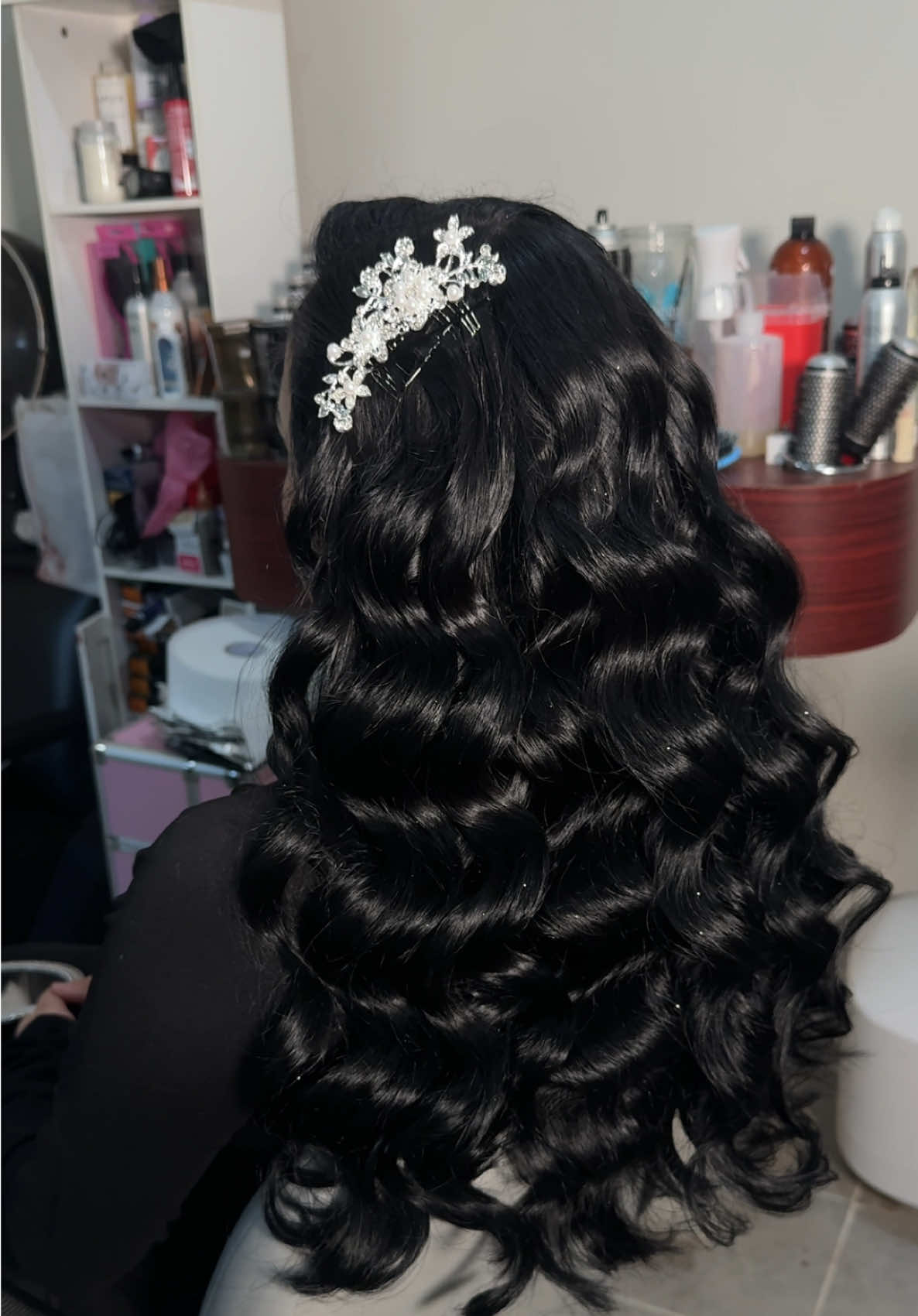 #glamwaves #hairstyle #elegant #longhair #blackhair 