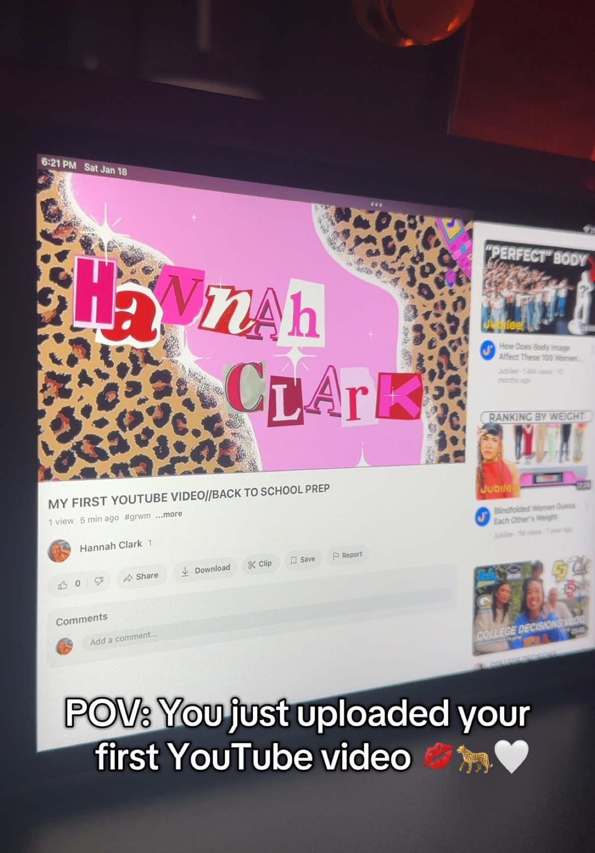 Intro is TEA ☕️ ✨ Follow me on YouTube @HannahsWorld321 #youtube #cheetahprint #Vlog #firstvideo #youtubechannel #contentcreator 