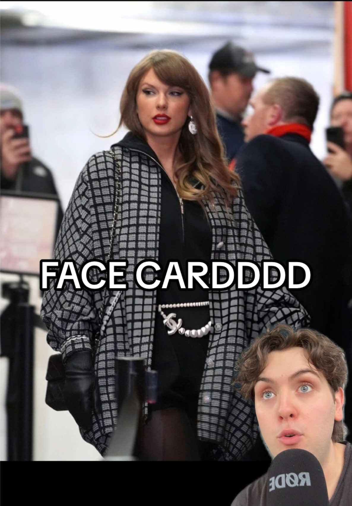 FACE CARD never declines …… #swiftologist #taylorswift #swifttok #swifttoker #taylorswiftstyle #traviskelce #kcchiefs #reaction 