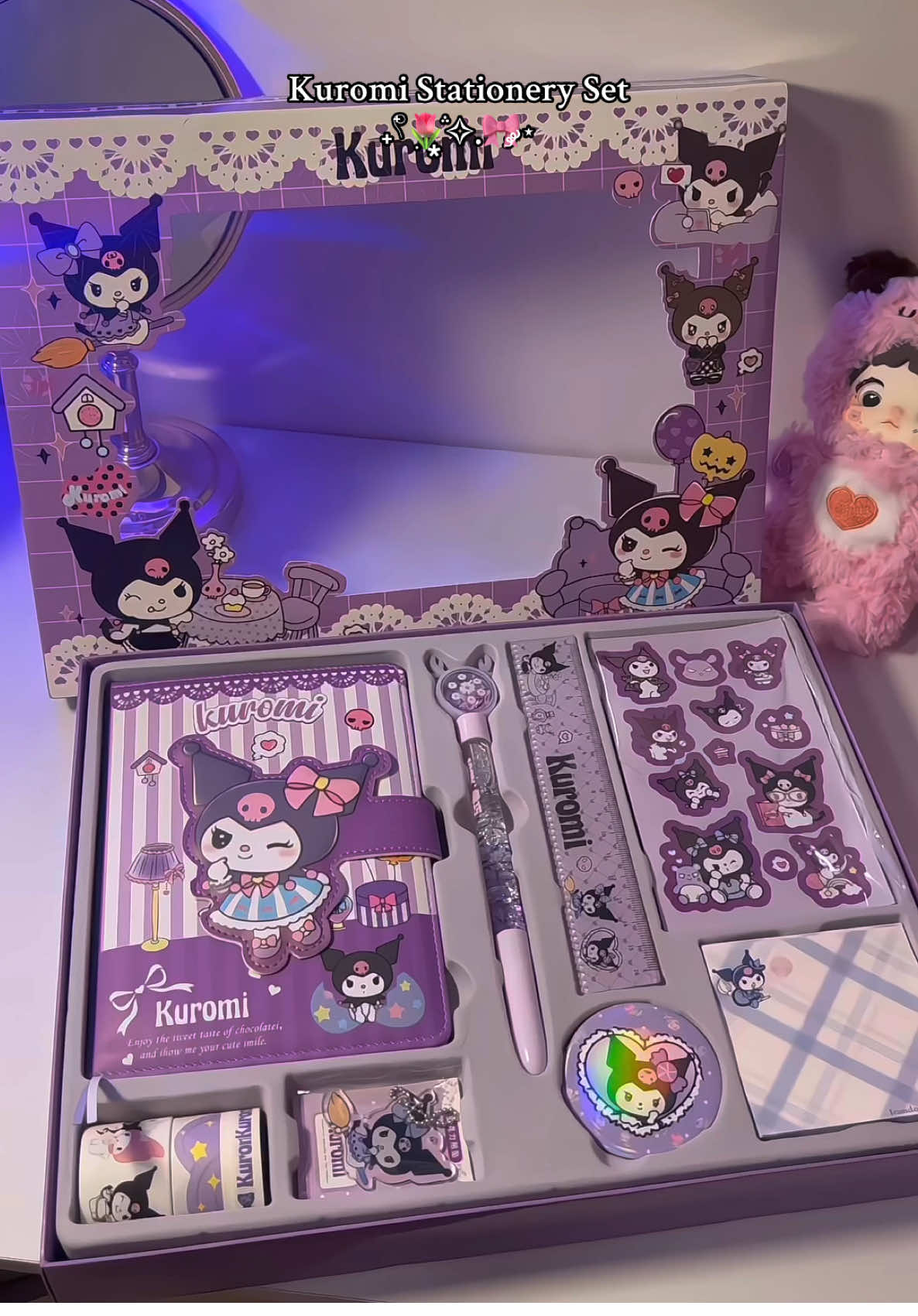 cutie neto💗🥰 #fyp #kuromi #stationery #stationeryset #giftideas #cute #student #tiktokrecomendations #trending #kuromisanrio 