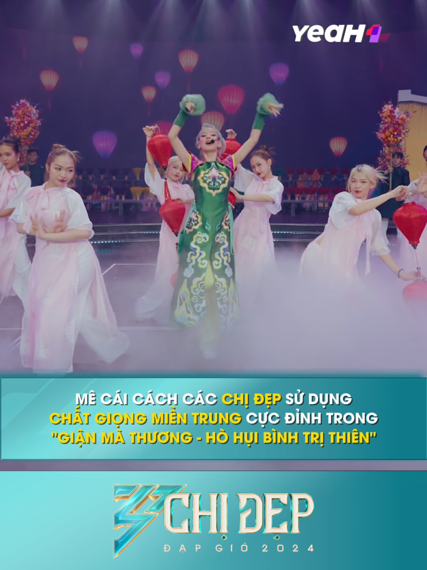Chất giọng miền Trung đã được các Chị Đẹp tập luyện và sử dụng khéo léo ở tiết mục 