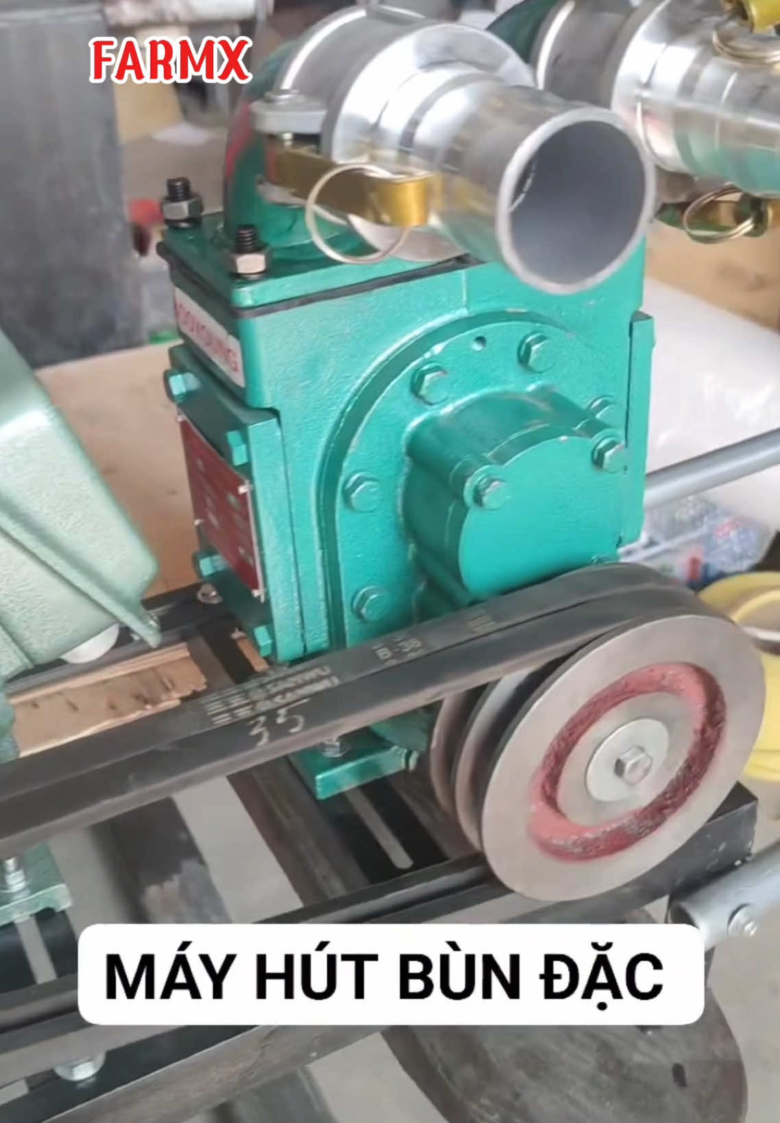 Máy Bơm Hút Bùn Sình Sử Dụng Motor, Máy D, Máy Xăng Đều Được #maybomnuoc #bomhutchatthai #FarmX #bomhutbun 