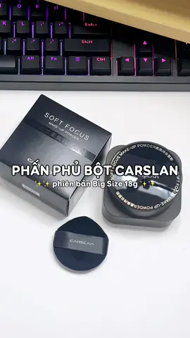 Phấn phủ bột Carslan phiên bản lớn 18g  #mizcheereview #review #phanphukiemdau #phanphumakeup #phanphubot #carslan #phanphucarslan 