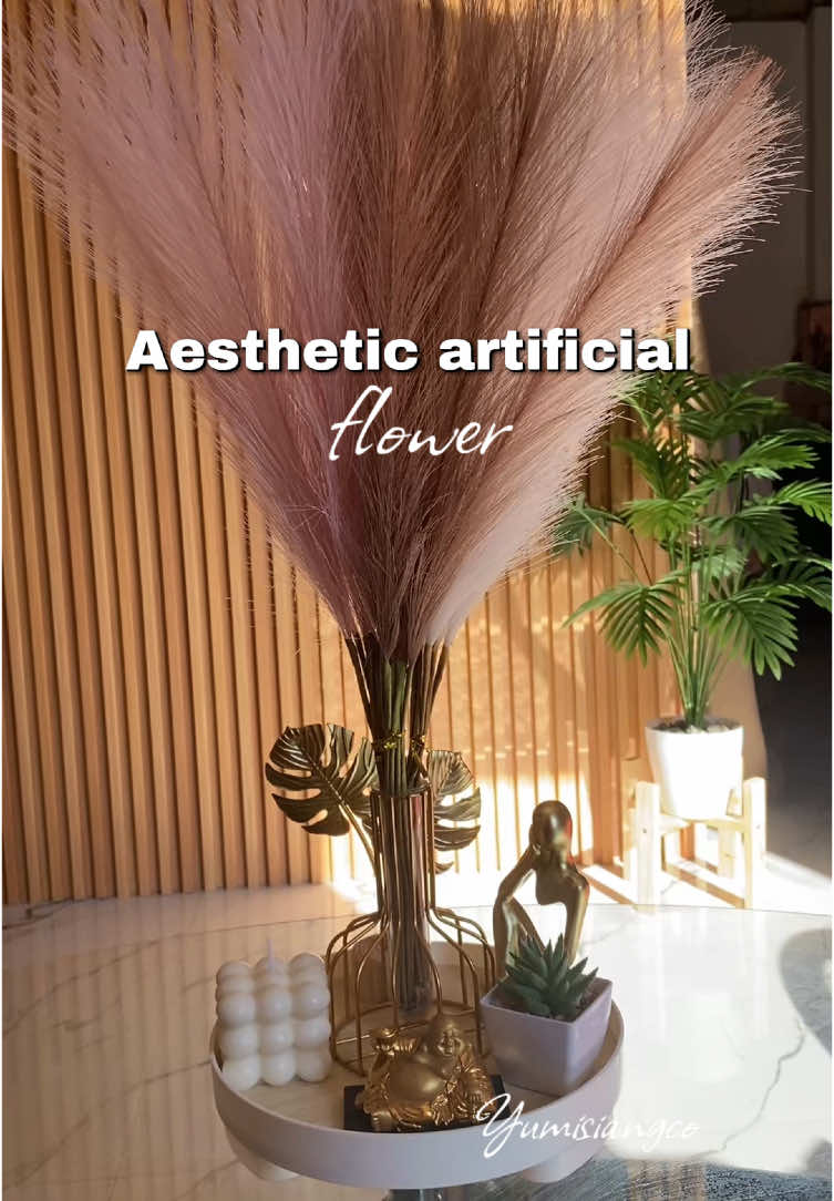 10pcs Aesthetic artificial grass pampas  🫶🏻🌷#artificial #pampasgrass #pampasgrassdecor #pampasgrasswedding #fakeflower #driedflowers #homedecor #homedecoration #weddingdeco #bedroomdecor 
