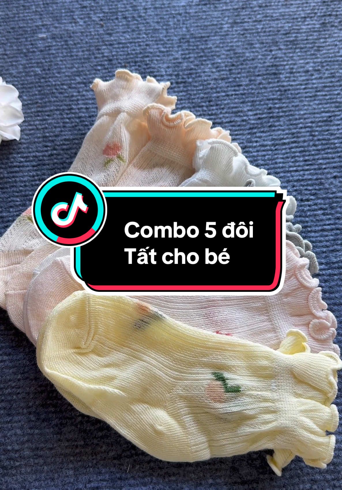 Combo 5 đôi tất cho bé gái có size từ 0-5 tuổi #tatchobe #tatchobegai #huongmesam#mevabe