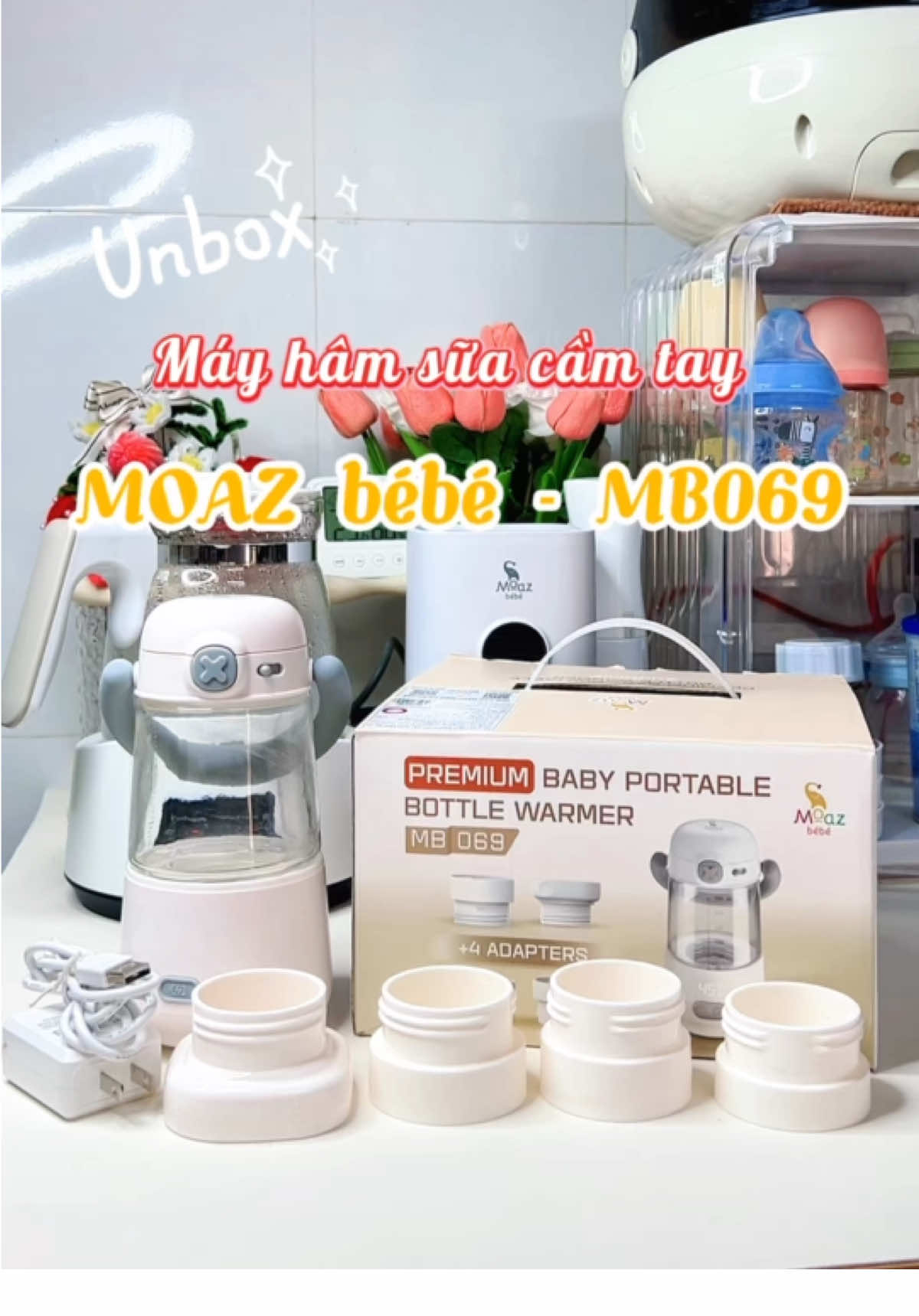 Nhỏ gọn tiện lợi cho công cuộc bỉm sữa nè ❤️ #moazbebe #moazbebemb069 #mayhamsuacamtay #mayhamsuadidong #mayhamsuatichdien #hamsua #bimsua #mevabe #xuhuong #fyp #viral #thinhhanh 