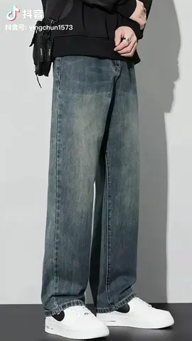 # quần Jean nam ống suông mẫu 2025