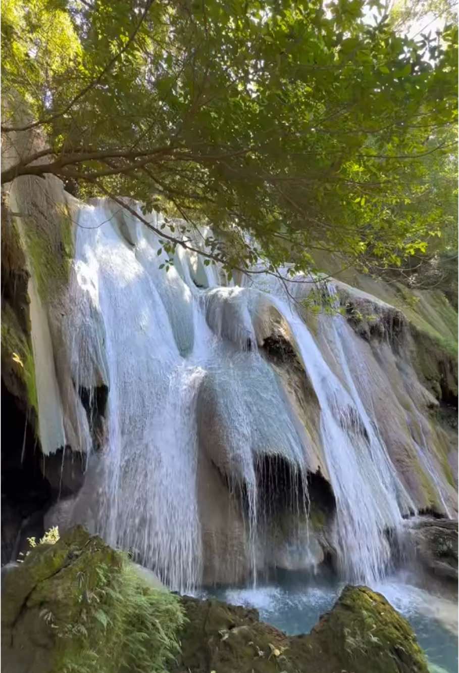 Difficult roads lead to beautiful destinations🍂 📍kaangrian Falls, Burgos Ilocos Norte #nature #peaceful #unwind #naturevibes #peaceofmind #fyp 