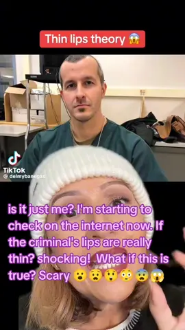 is it just me? I'm starting to check on the internet now if the criminal's lips are really thin? shocking! what if this is true? my gosh!!! 😮😧😲😳😨😱 #thinlips #theory #truecrimes #fyp  #tiktokphilippines #pinaytiktoker  #filipina #pinay #fy #foryou #tiktok 