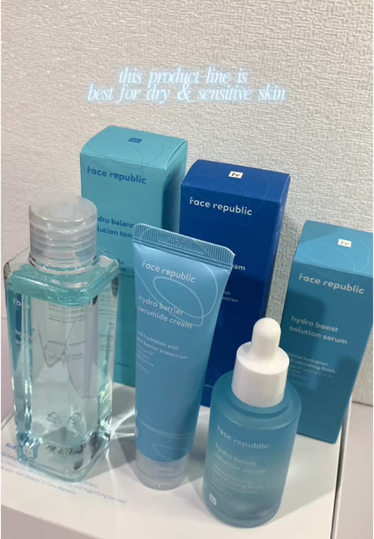 ⋆౨ৎ˚— glow like never before with the Face Republic Hydro Line 🫧💧 @Face Republic Official @Face Republic Philippines  ꕤ — gentle, vegan-certified, cruelty-free, and alcohol-free! these products are designed to pamper your skin with care, from the Hydro Balance Solution Toner that hydrates and balances your pH, to the Hydro Boost Solution Serum that smooths and quenches dry, sensitive skin, and finally, the Hydro Barrier Ceramide Cream to lock in moisture and protect your skin barrier. ꕤ — this line has everything your skin needs for a healthy, glowing look. treat your skin with love because it deserves it! 𐙚 product: Face Republic Hydro Line Collection [Hydro Balance Solution Toner, Hydro Boost Solution Serum, & Hydro Barrier Ceramide Cream]  ♡ type: [x-deal]  . . . . #ugccreator #ugc #ugccontent #ugccontentcreator #ugccommunity #ugcphilippines #facerepublichydroline #facerepublicph #facerepublic #frtoner #frserum #frceramidecream 