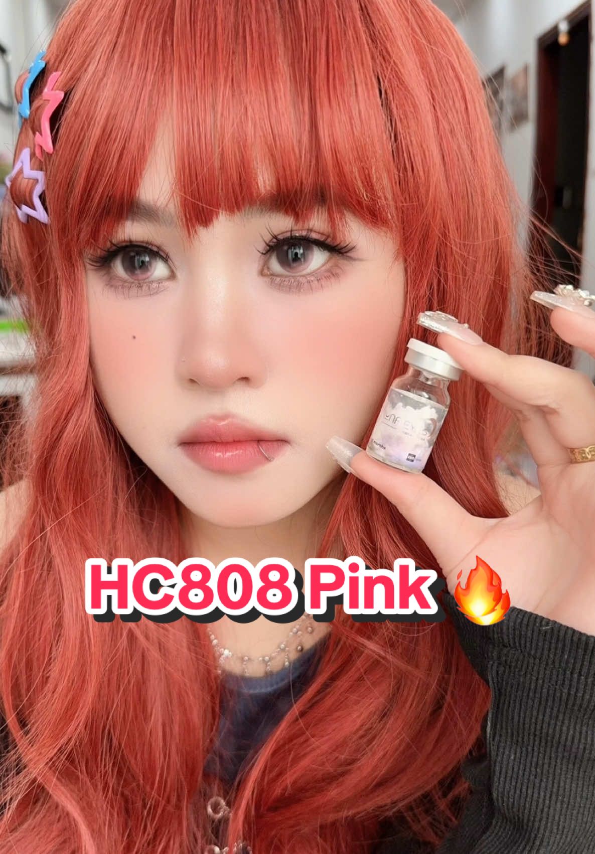 Lens hồng giờ nó ở tầm cao mới 😜 #lensdouyin #lunaeyesvn #lens #kinhaptrong #lenscan #contactlens #lenspink #lenses #lensfilter 