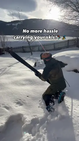 Try the New Skimony Shoulder Strap. No stressful Skiingdays anymor! Link is in the Bio❗️ #skiing #skilove #skiingislife ##loveskiing #winterseason #skiseason #nostress #noskistress #skigift #skiaccessories 