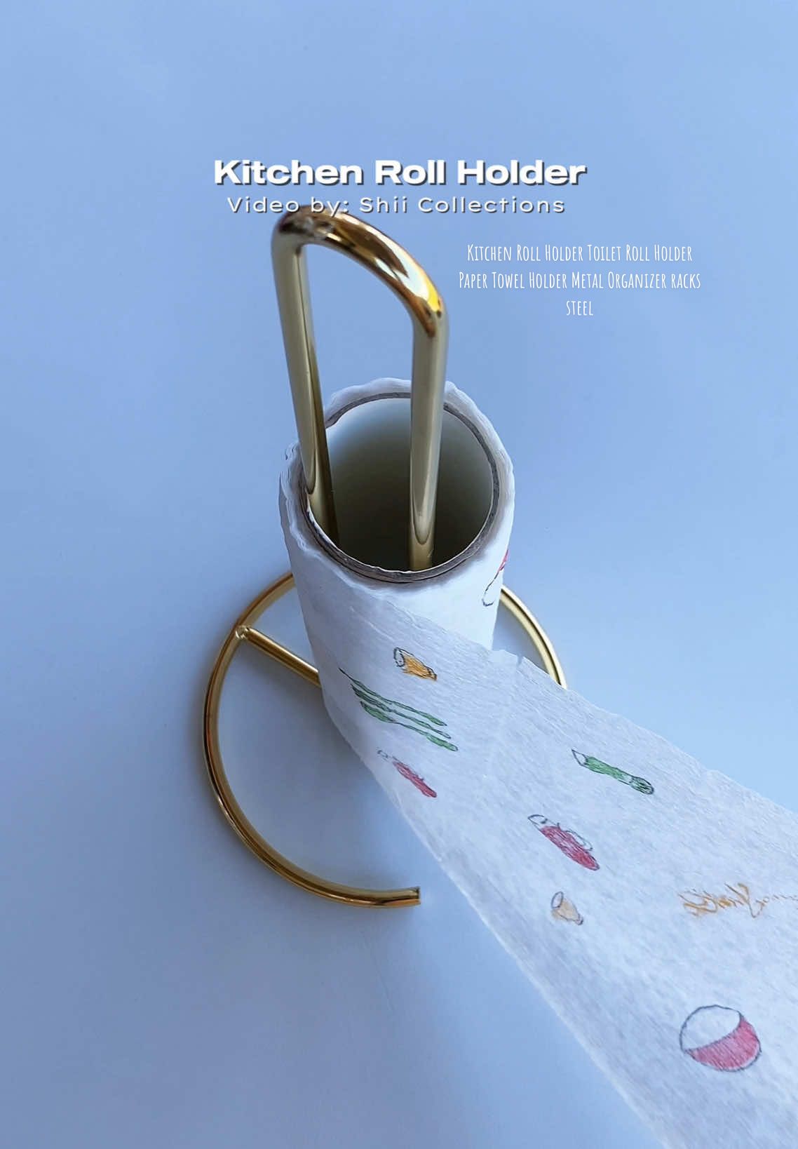 Kitchen Roll Holder Toilet Roll Holder Paper Towel Holder Metal Organizer racks steel  #papertowelholder #tissueholder #kitchentissueholder #papertowelholder 