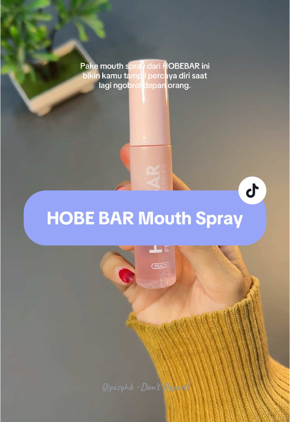 Makin pede ngobrol karna wangi dan segar banget 👌🫶💕 #hobebar #mouthspray 