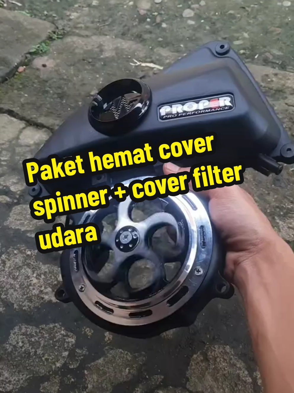 Paket 2 in 1 cover spinner + corong udara filter beat new deluxe street 2020 - 2024, scoopy 2021 - 2024, dan all genio #coverspinner #coverkipasspinner #coverboxfilter #beat #foryou #fyp 