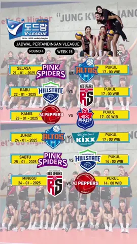 Jadwal pertandingan minggu ini...hipass dan gscaltex akan bertanding sekali dalam minggu iniwaktunya mereka beristirahat👏🏻👏🏻👏🏻🔥🔥 #jadwal #schedule #match #week14 #round4 #R4 #megawatihangestri #jungkwangjang #redsparks #redspark #kgc #jkj #voli #vollykorea🇰🇷 #ligakorea #vleague #fypシ #fyp #fypシ゚viral #volley #volleyball #fypシ゚viral #fypage