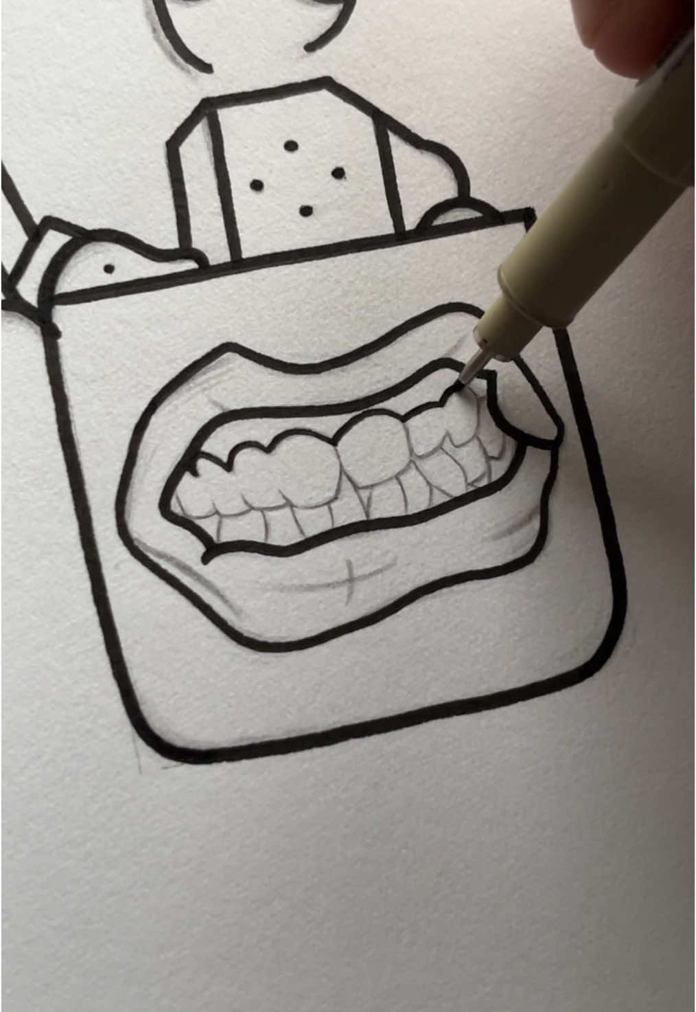 relax and watch me ink this drawing. #art #draw #drawing #artistsoftiktok #tutorial #howto #bored #relax 