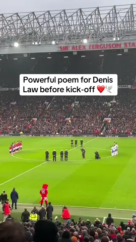 A beautiful poem in tribute for the late Denis Law. Forever a legend. ❤️🕊️ #mufc #manchesterunited #manutd #football #fyp