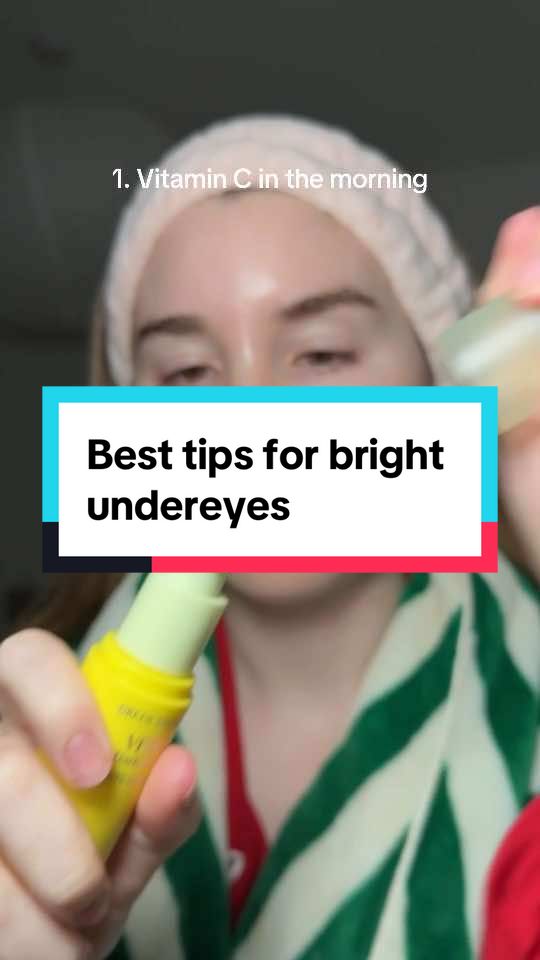 Everything I do WITH products for my undereyes, because they are a combination of: products, genetics, sleep & diet/lifestyle. Product names in the comments 🍊 this is the best routine (in my opinion) beyond genetics and clinic treatments #undereyebags #darkcircles #eyebags #polynucleotides #eyes 