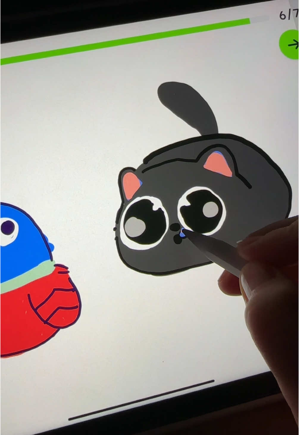 Teamwork in ArtWorkout 👾💞 #ipad #game #drawinggame #drawing #coloring #artworkout #teamwork 