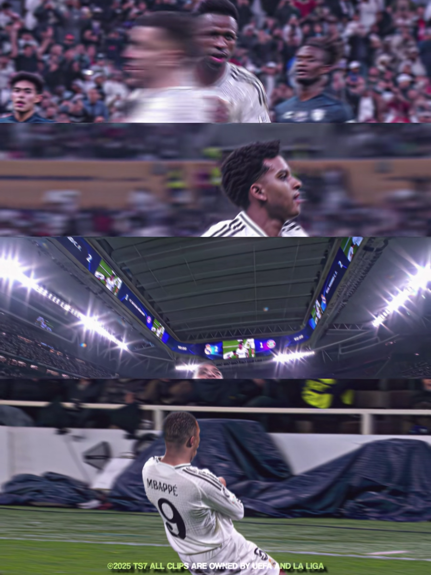 Madrid in their veins 🤍 #rodrygo #vinicius #bellingham #mbappe #realmadrid #footballtiktok #foruyou #foryoupage❤️❤️ All clips are owned by UEFA and La Liga no copyright intended.