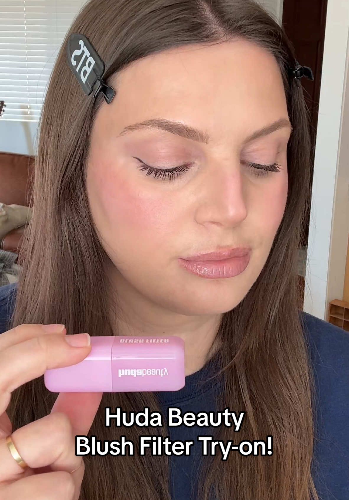 This may be my new favorite cool-toned blush! @Huda Beauty blush filter in ube cream 💜