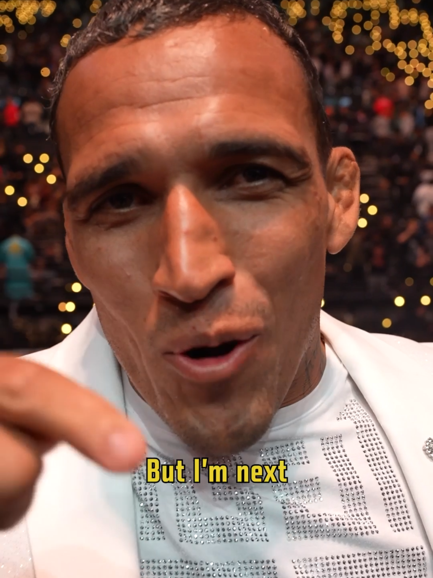 Charles Oliveira was Octagon side and he had something to say 👀 #UFC #mma #charlesoliveira