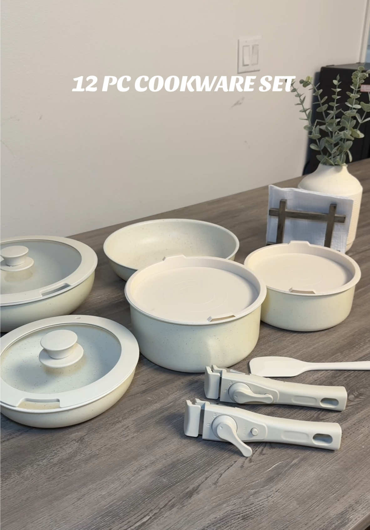 New year, New pots & pans! I partnered up with @SHEIN to show you their home products!  🏬 ZISOON Nonstick Cookware Sets, Non Stick Pots And Pans Set Detachable Handle, Kitchen Cookware Sets With Removable Handle, Stackable RV Cookware For Campers, Oven Safe 🆔 43650932 🔗 https://shein.top/azveyhk #sheinforall #sheinhomeproducts #detachablepotsandpans 