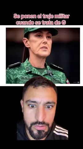 El presidente de México sheinbaum se deja ver con el uniforme militar que estarán planeando #noticias #tiktoknews #fyp #enterate #greenscreen 
