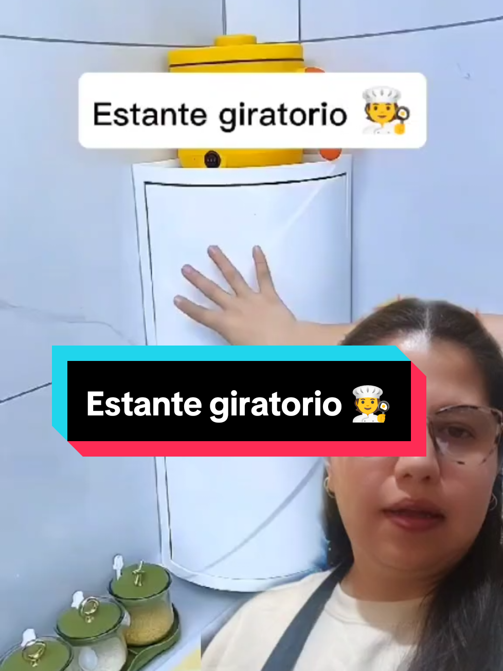 Estante giratorio, esquinero 🧑‍🍳#estante #estantegiratorio #cocina #cocinando #cocinaentiktok #cocinafacil #segui #seguidores 