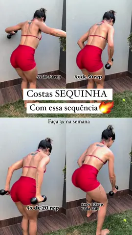 Costas SEQUINHA com esse TREINO🔥 - #explorar #trei 