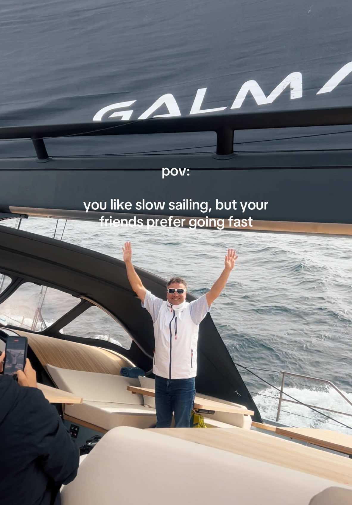 Nothing above 10 knots for me… ⛵️ #yacht #boat #sailing #wallyyachts #ferrettigroup #theyachtwriter 