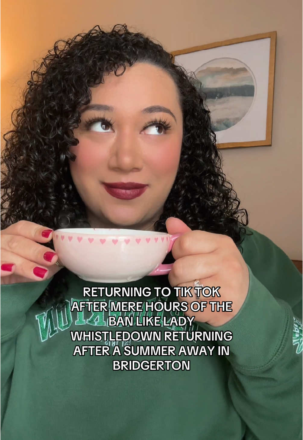 Looks like we’re back for at least 90 days. And even though a few hours felt like a summer away, I have things to chat about and share! Feeling the spark again after the lows of yesterday. Hopefully we get to stay for good, but while we’re here hoping to make the best of it! #bridgerton #bridgertonnetflix #ladywhistledown 