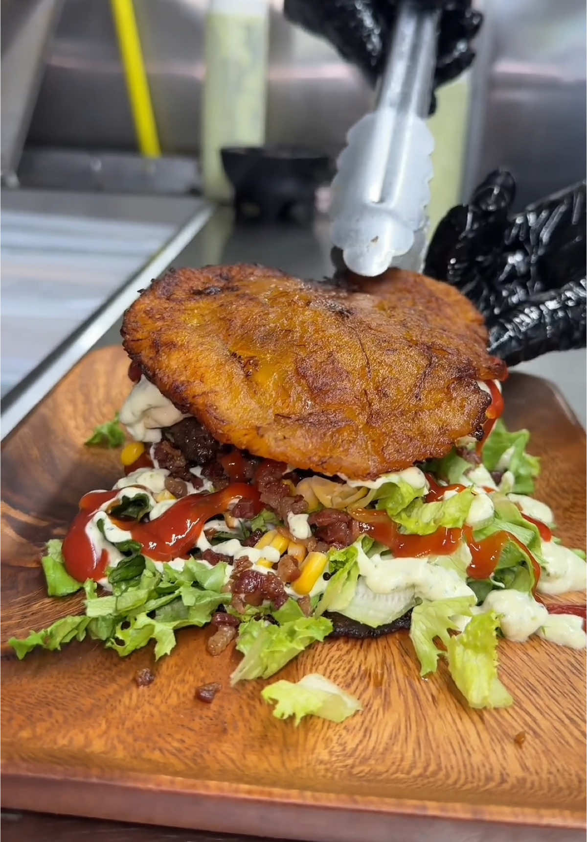 🍌 Plantain Burger 🍔 @Burger Mania 