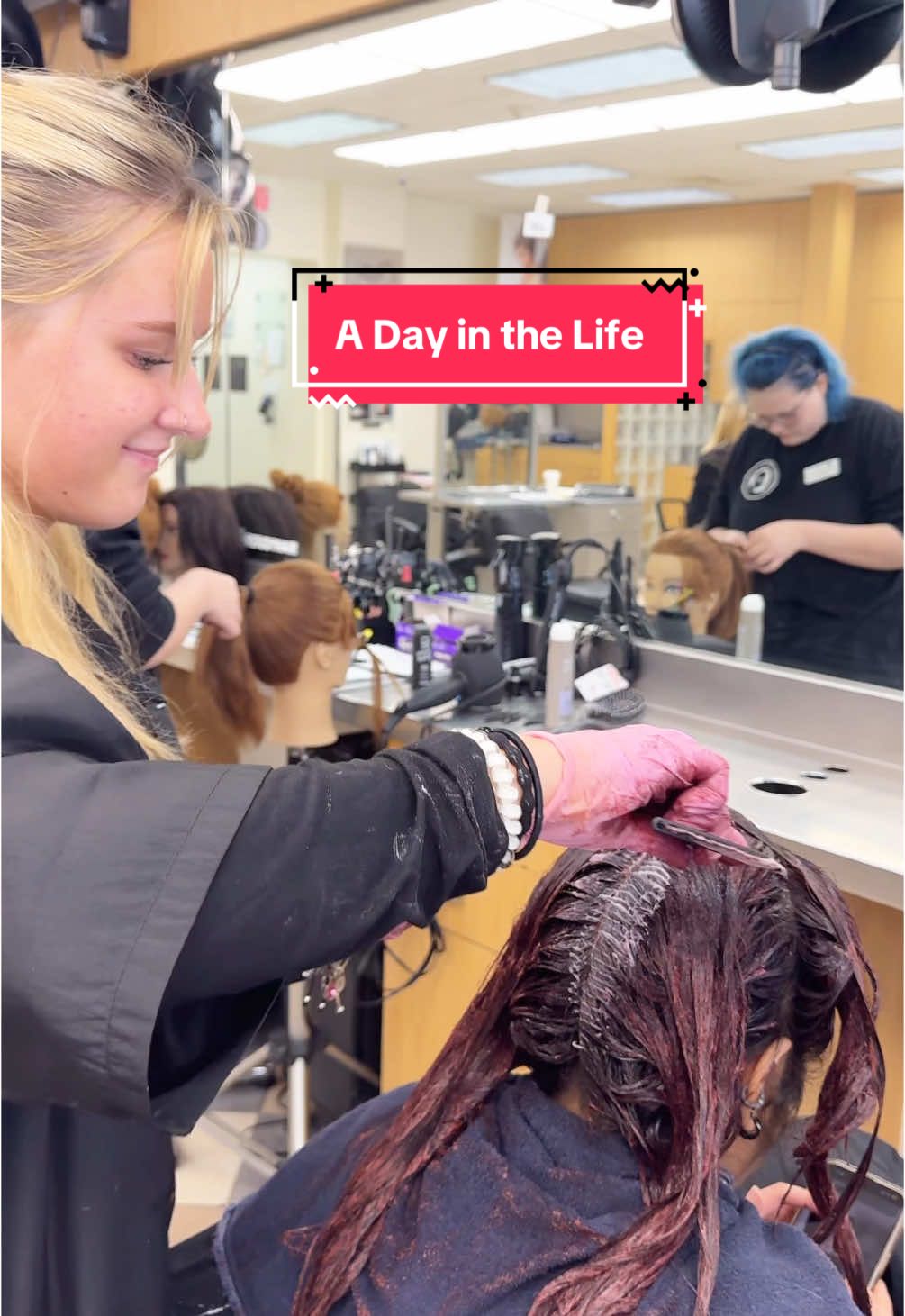 A day in the life of a cosmetology student  at the  International Institute of Cosmetology campus in Wethersfield Connecticut.  working on updos, haircuts, and hair color. #u#upstylesu#updoe#eventstylingp#practiceC#CosmetologyLifeC#CosmetologyB#BeautySchoolB#BeautyEducationC#ChasingDreamsc#connecticutt#teachc#ctl#learn