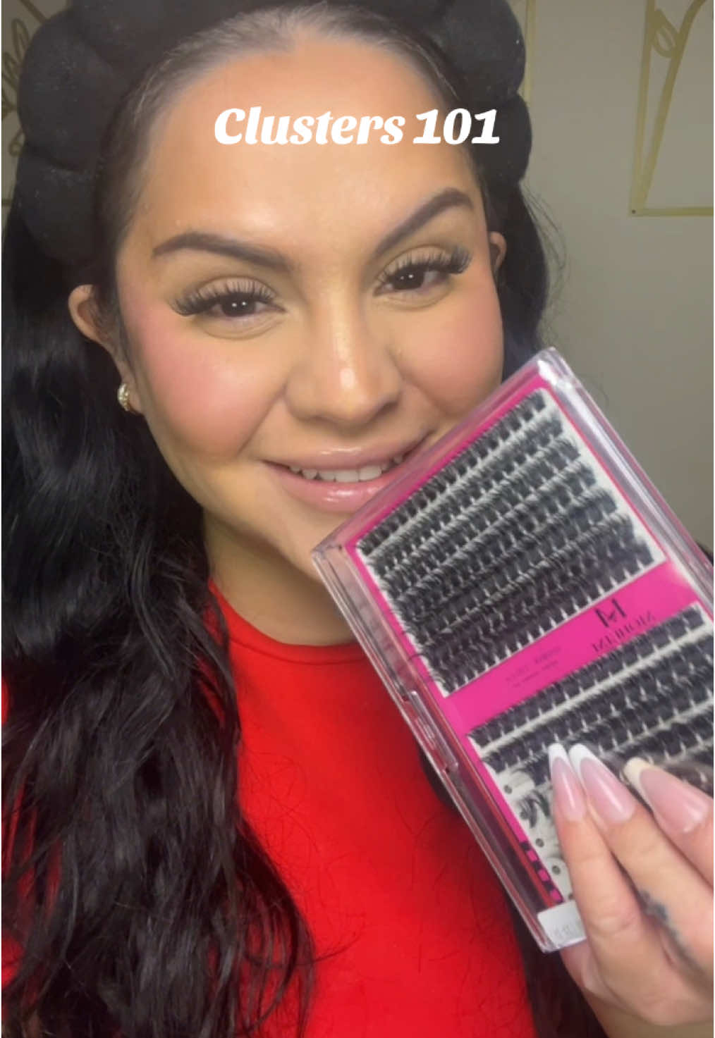 #tiktokshop #eyelashes #eyelashestutorial #eyelashclusters #diyeyelashes #BeautyTok #beauty #makeup 