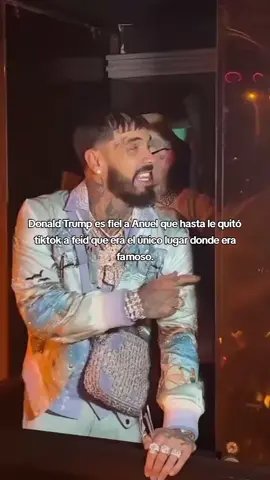 Le quitaron su tiktok jajaja el único lugar donde era famoso#anuel #rhlm #frases #donaldtrump #feid 