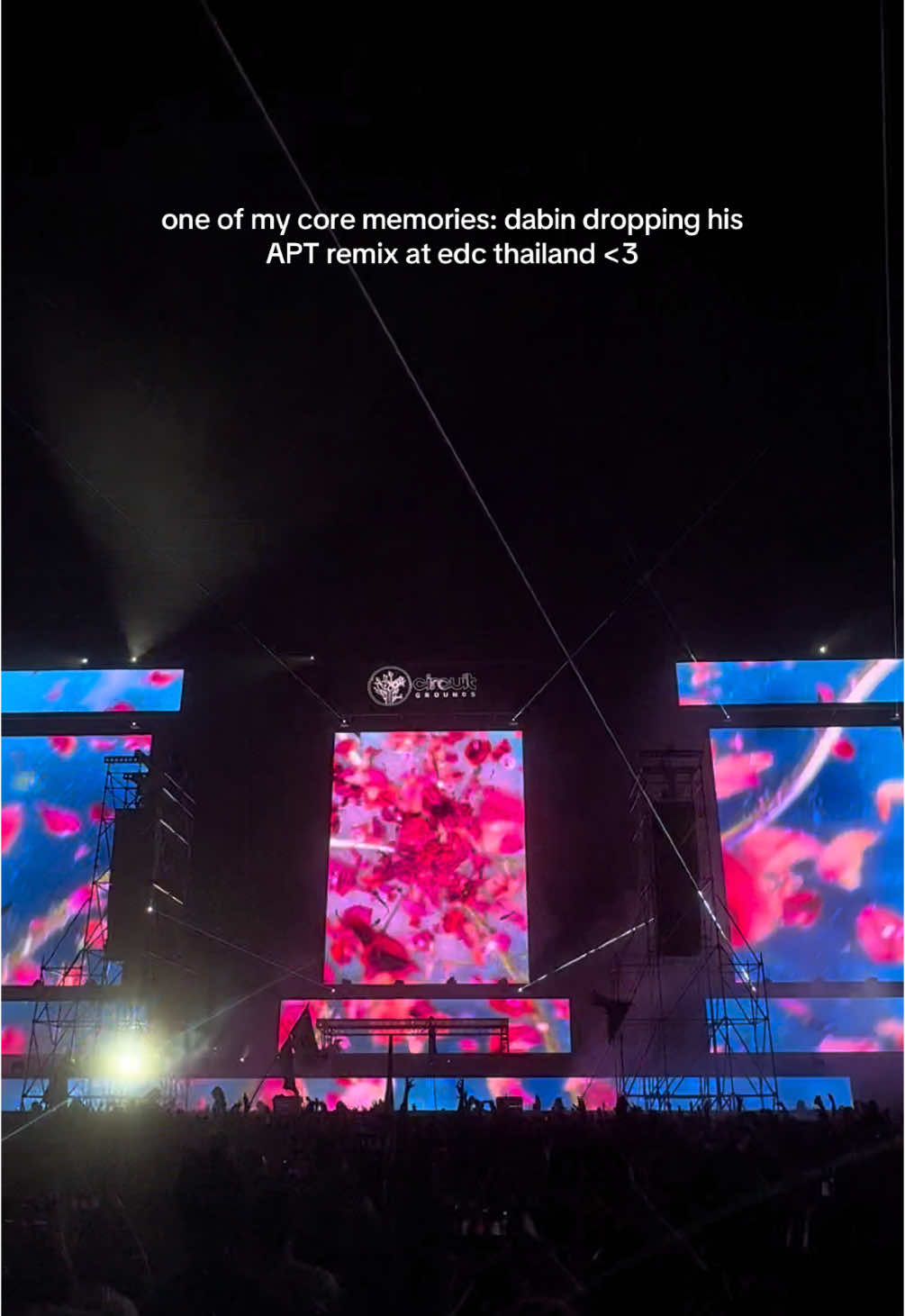 i can’t explain how happy i was fr #edc #edcthailand #dabin #edm #rave @Dabin 