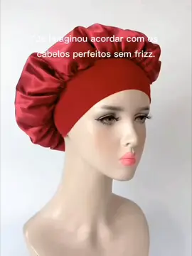 Touca de Cetim com Faixa Antifrizz para Dormir Achei na Shopee 😍 Quer o link do produto? Comente eu 