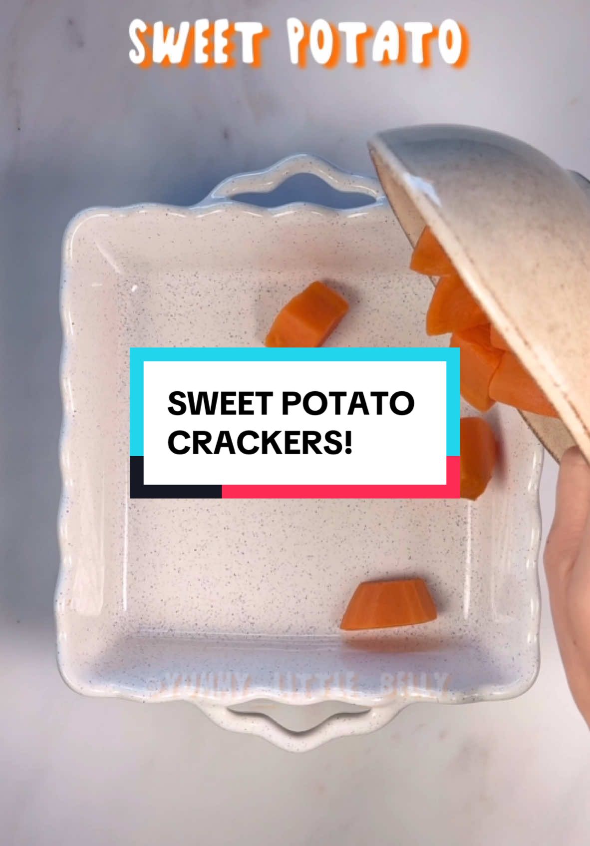 SWEET POTATO CRACKERS! A little taste from my cookbook!🥰 This recipe is one of my girls’ favourites. Grab your copy now, it’s on sale on Amazon! 😍 Ingredients 	•	140g (1/2 cup) sweet potato, steamed and mashed 	•	50g (1/2 cup) Parmesan or cheddar cheese, finely grated (plus more for topping) or dairy free cheese  	•	120g (1 cup) whole wheat, all-purpose flour or white spelt flour  	•	40g (3 tablespoons) extra virgin olive oil or melted unsalted butter Method  	1.	Preheat the oven to 180°C (350°F). 	2.	In a large bowl, mix well the mashed sweet potato, grated cheese, and oil/butter. Gradually incorporate the flour until a ball of dough forms, using your hands. 	3.	Place the dough onto a sheet of parchment paper and roll it out until thin (remember, thinner dough yields crispier crackers). 	4.	Use a sharp knife or pizza cutter to slice the dough into desired shapes. 	5.	Transfer the parchment paper onto a baking sheet and use a fork to prick the crackers. Lightly sprinkle additional grated cheese on top. 	6.	Bake for 10-15 minutes, or until the edges turn lightly brown, adjusting timing based on cracker thickness. 	7.	Allow the crackers to cool completely before serving; they’ll continue to firm up as they cool. 	8.	let them cool slightly before serving. 9. Buon appetito!  👶🏼 Suitable for ages 6 months  ❄️ Store in an airtight container at room temperature for up to 2-3 days. Tip💡: If the dough becomes too sticky to roll, refrigerate it for 5-10 minutes to firm up. #blw #babyledweaning #kidsfood #healthykidsfood #kidssnacks #kidsfoodideas #toddlersnacks #babysnack #blwsnack 